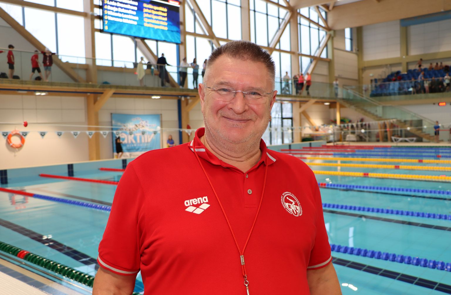 Сергей Михайлов очень рад, что в Кохтла-Ярве теперь отличные условия не только для тренировок пловцов, но и для проведения соревнований высокого уровня.