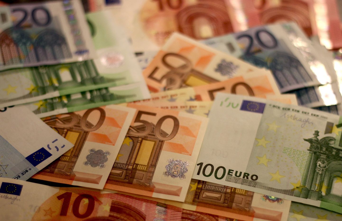 Eiro banknotes. Ilustratīvs attēls