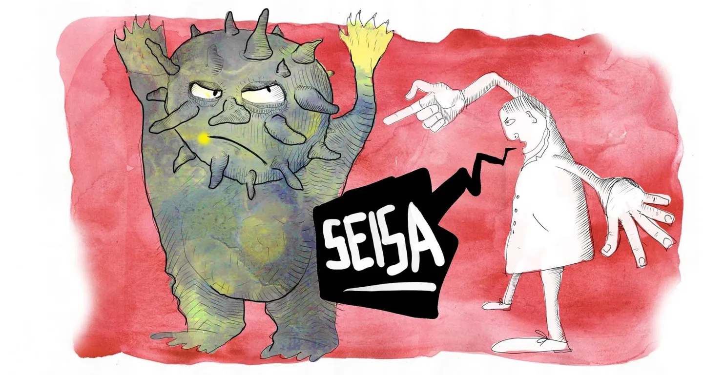 Andres G. Adamsoni karikatuur 14. märtsi Pärnu Postimehes