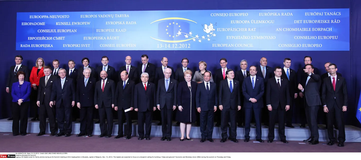 Nn perefoto Euroopa Liidu eelmiselt ülemkogult eelmise aasta detsembris