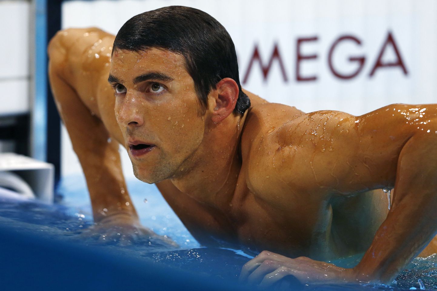 Pettunud Michael Phelps.