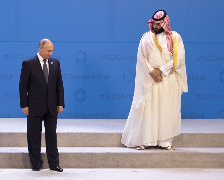 Vladimir Putin (vasakul) ja Mohammed bin Salman.
