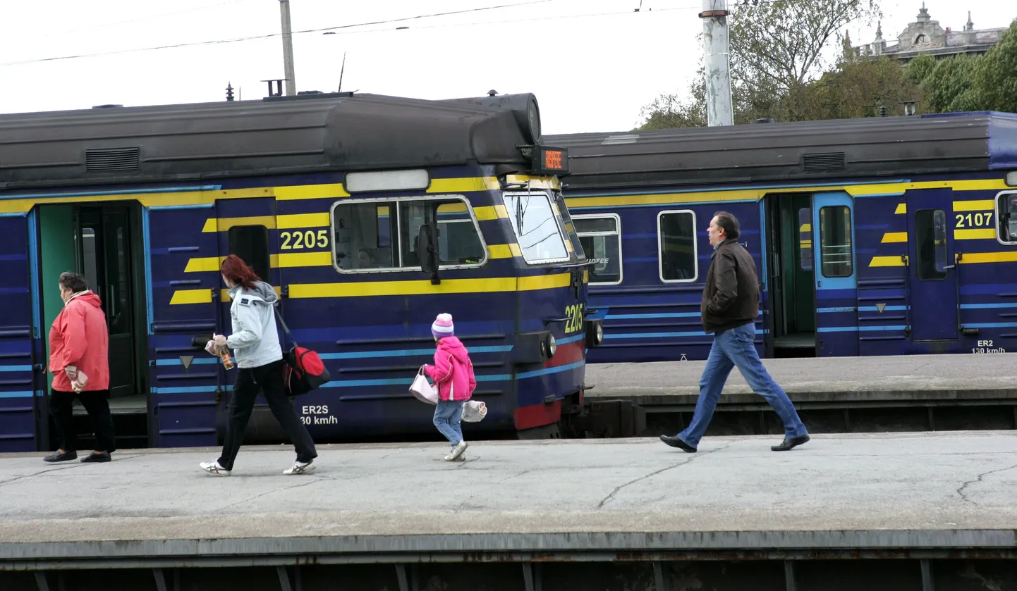 Elektrirongid Balti jaamas.