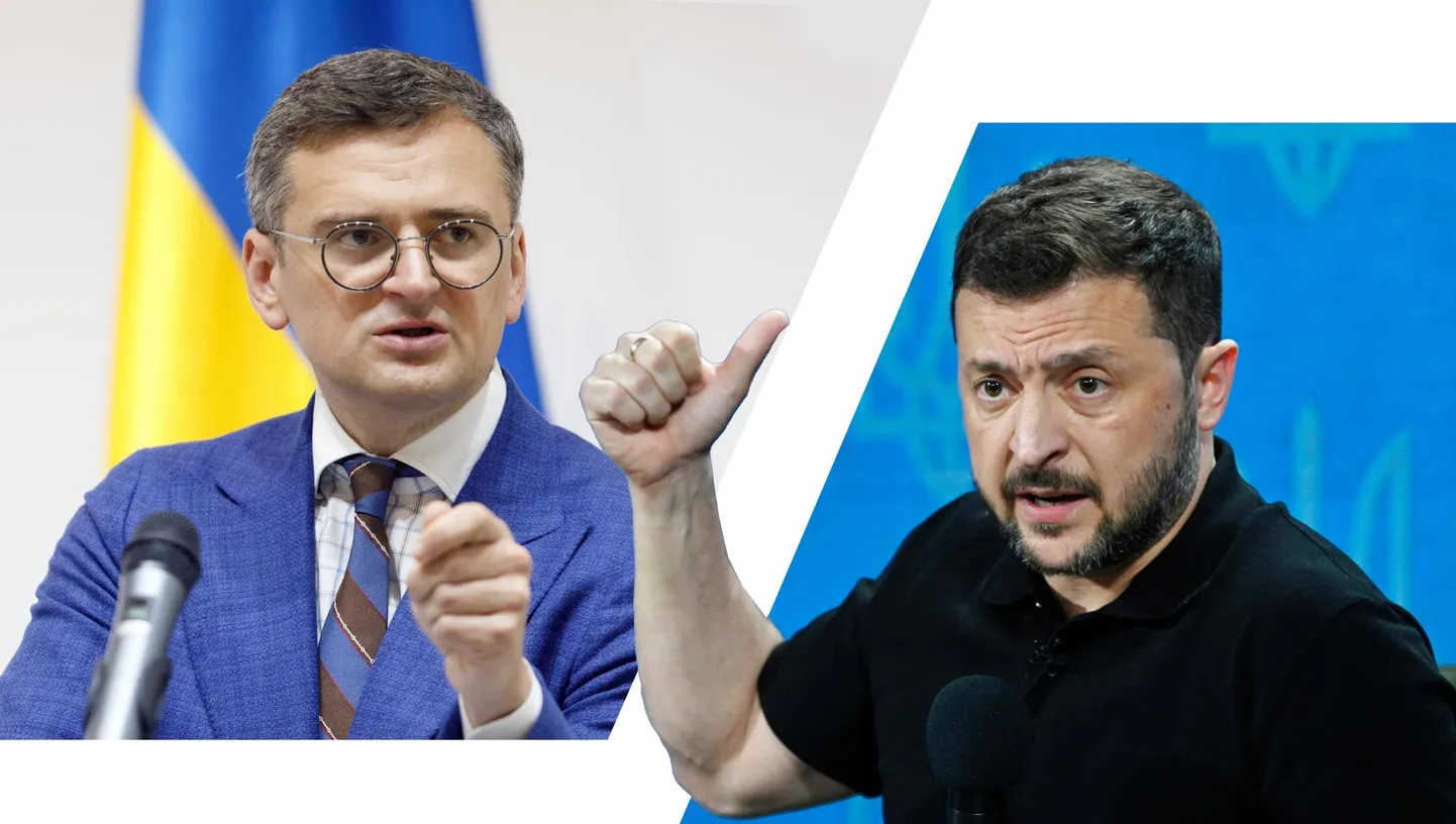 Уход Дмитрия Кулебы с поста министра иностранных дел в основном воспринимается как стремление президента Украины Владимира Зеленского к большей консолидации власти. ФОТО: Кирилл Чуботин/Zumapress, Сергей Чузавков/Afp/Scanpix