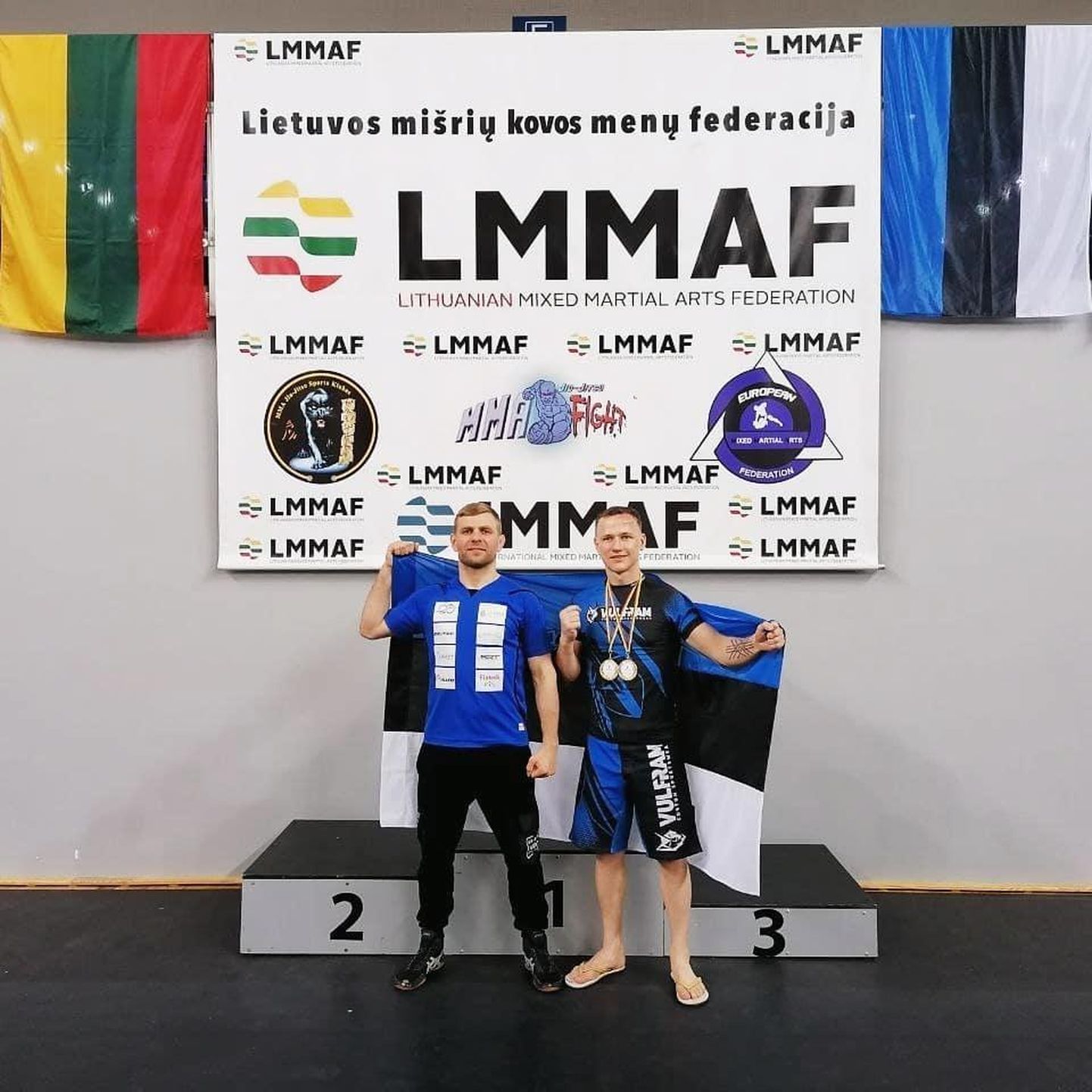 Madis Mäeste (paremal) võidutses Leedus Balti meistrivõistlustel MMAs.