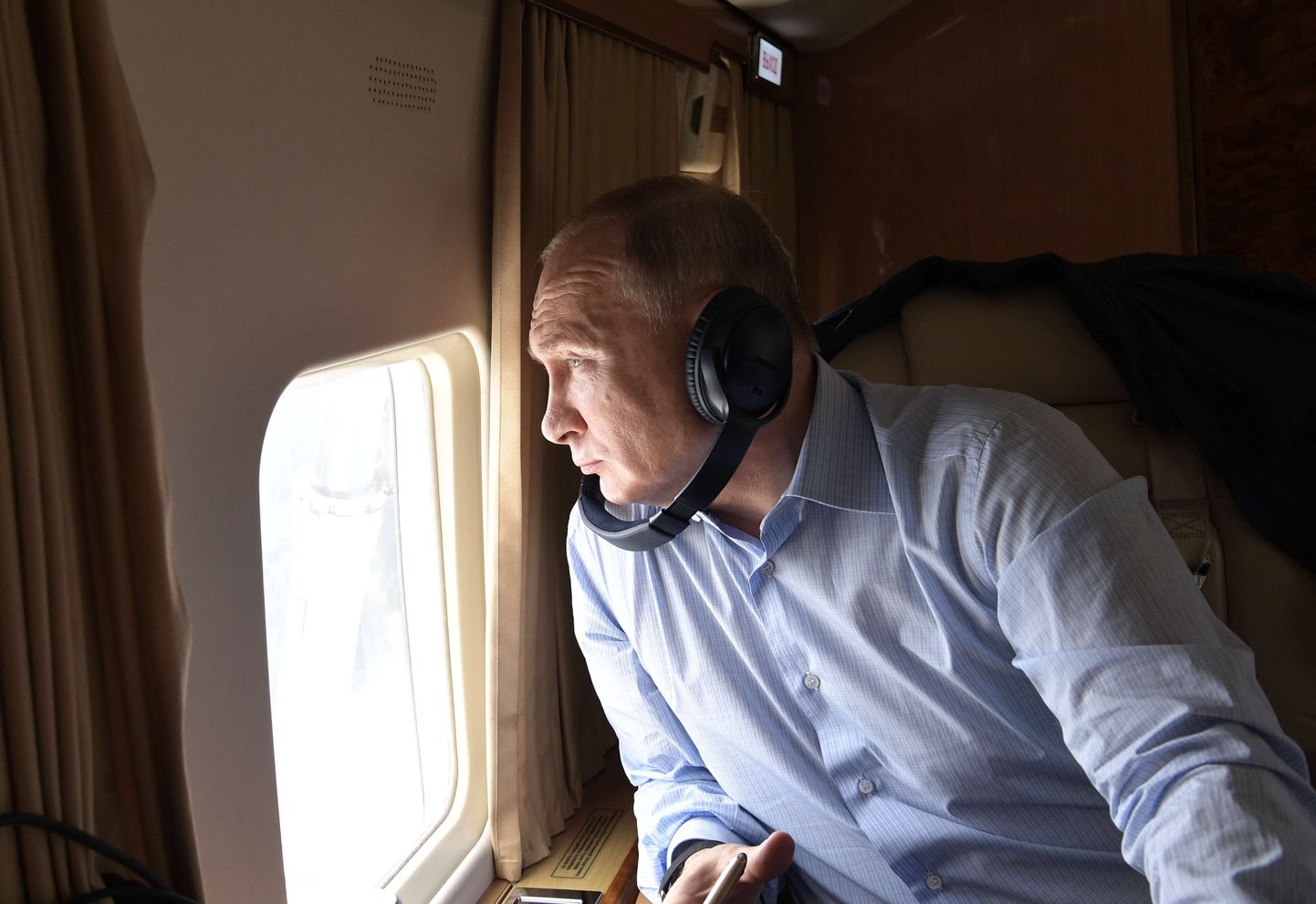 Vladimir Putin juulis 2019 presidendilennukis