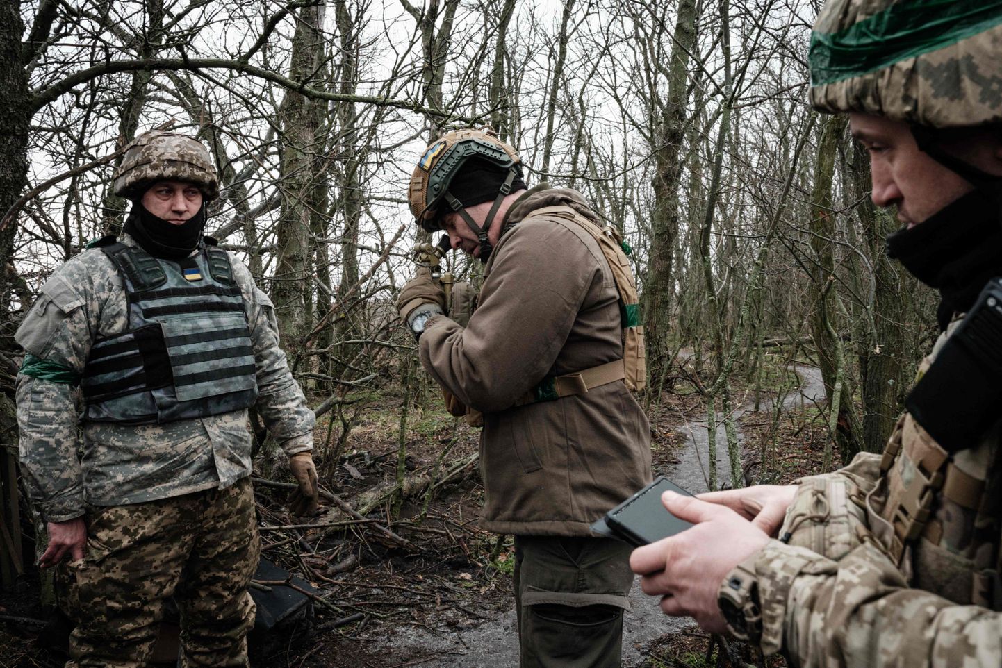 Ukraina sõdurid Donetski rindel. 31. jaanuar 2023.