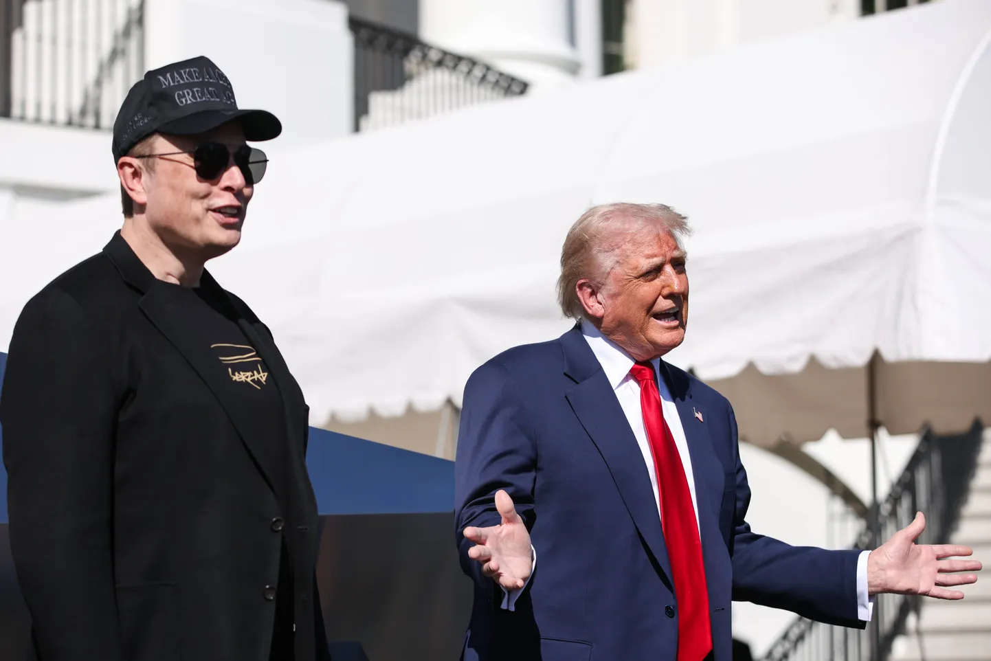 USA president Donald Trump koos miljardär Elon Muskiga Valges Majas 11. märtsil 2025. aastal.