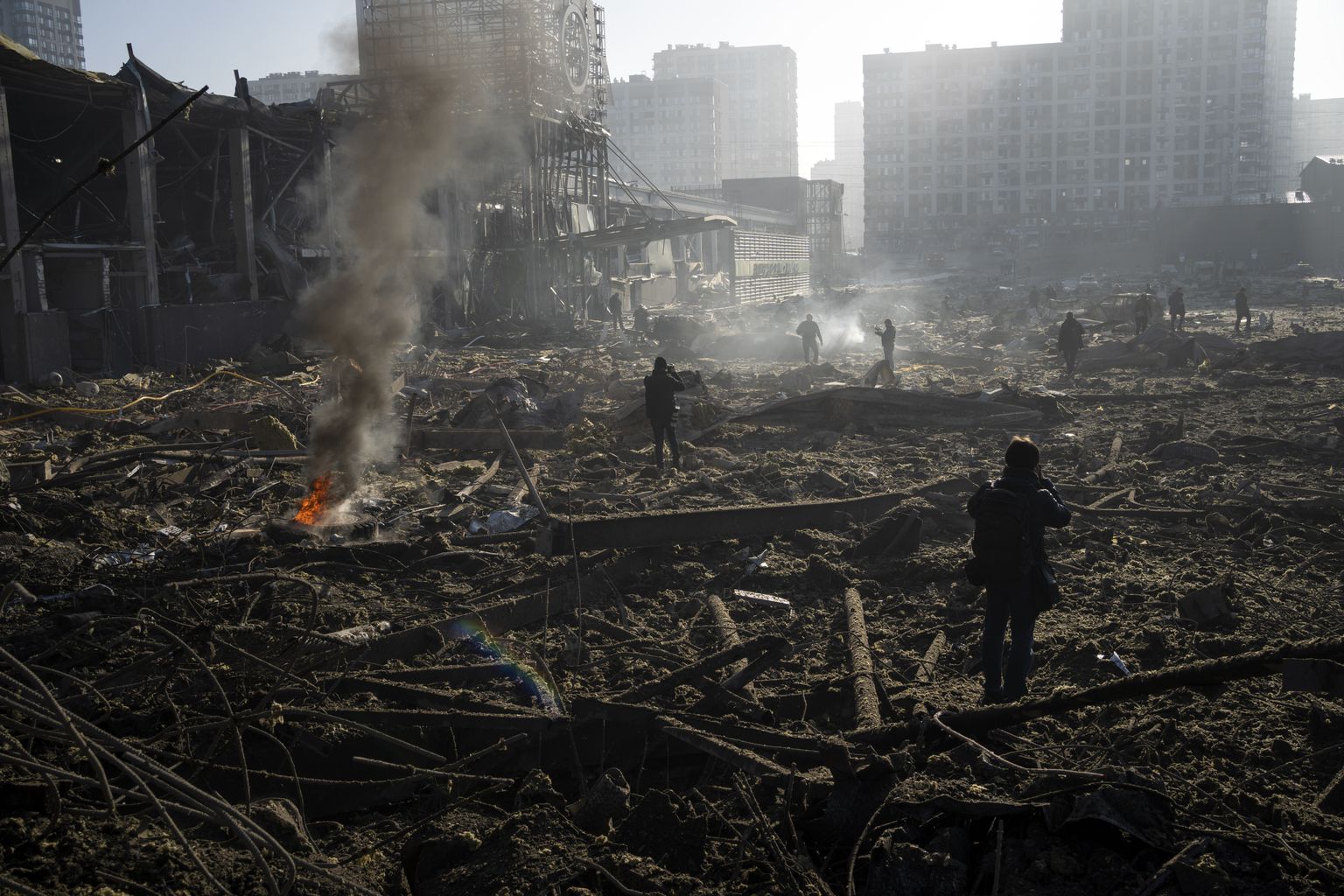 Sõjapurustused Kiievis. Pilt on illustratiivne.