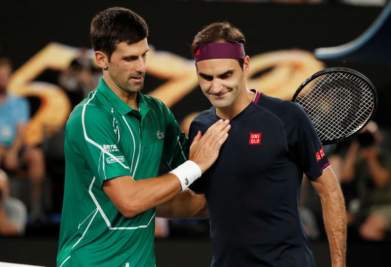 2020. aasta Australian lahtiste poolfinaalis alistas serblane Novak Djokovic Roger Federeri.  