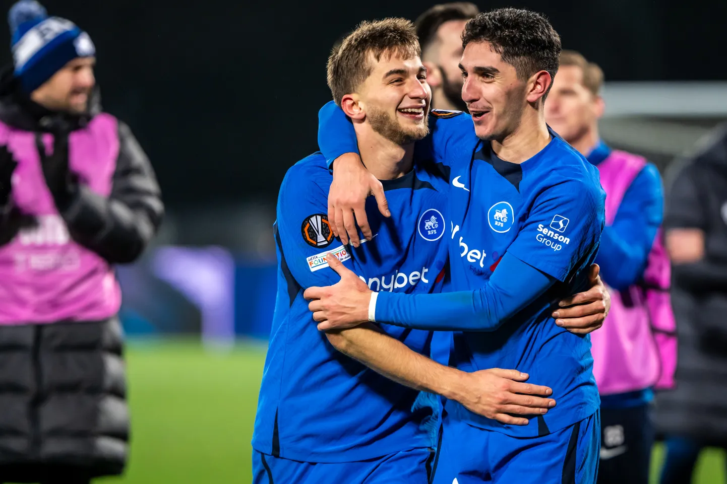 FK RFS futbolistu prieki pēc vēsturiskās uzvaras pār "Ajax".