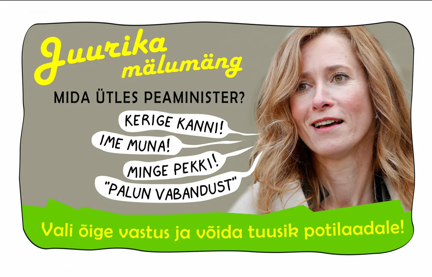 Teeme rahval tuju paremaks.