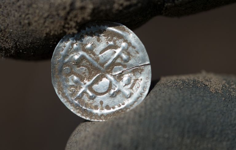 Монета, найденная на острове Рюген.