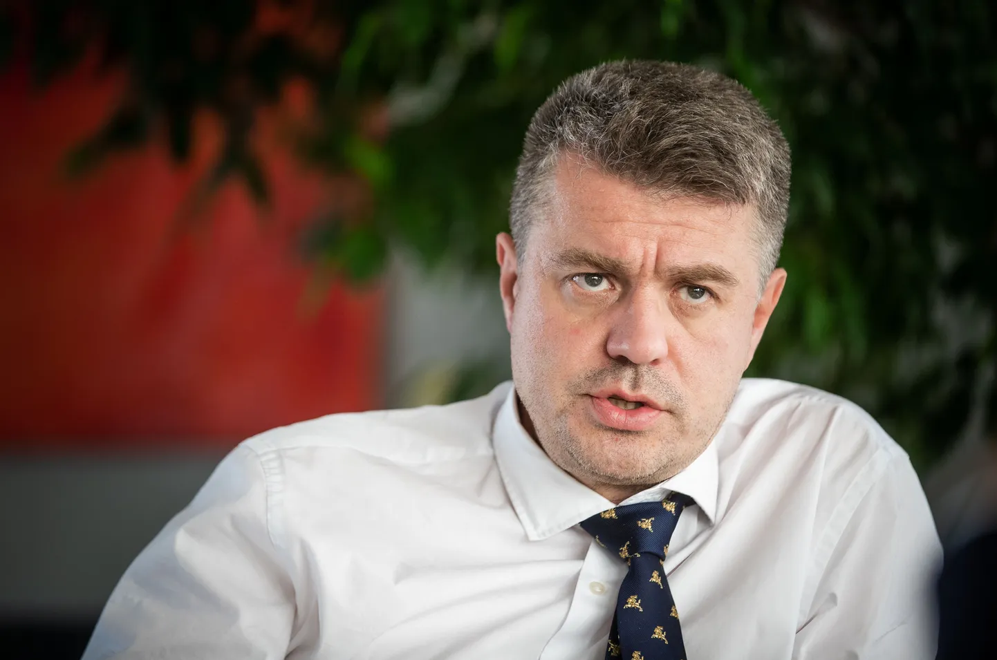 Välisminister Urmas Reinsalu välisministeeriumis.