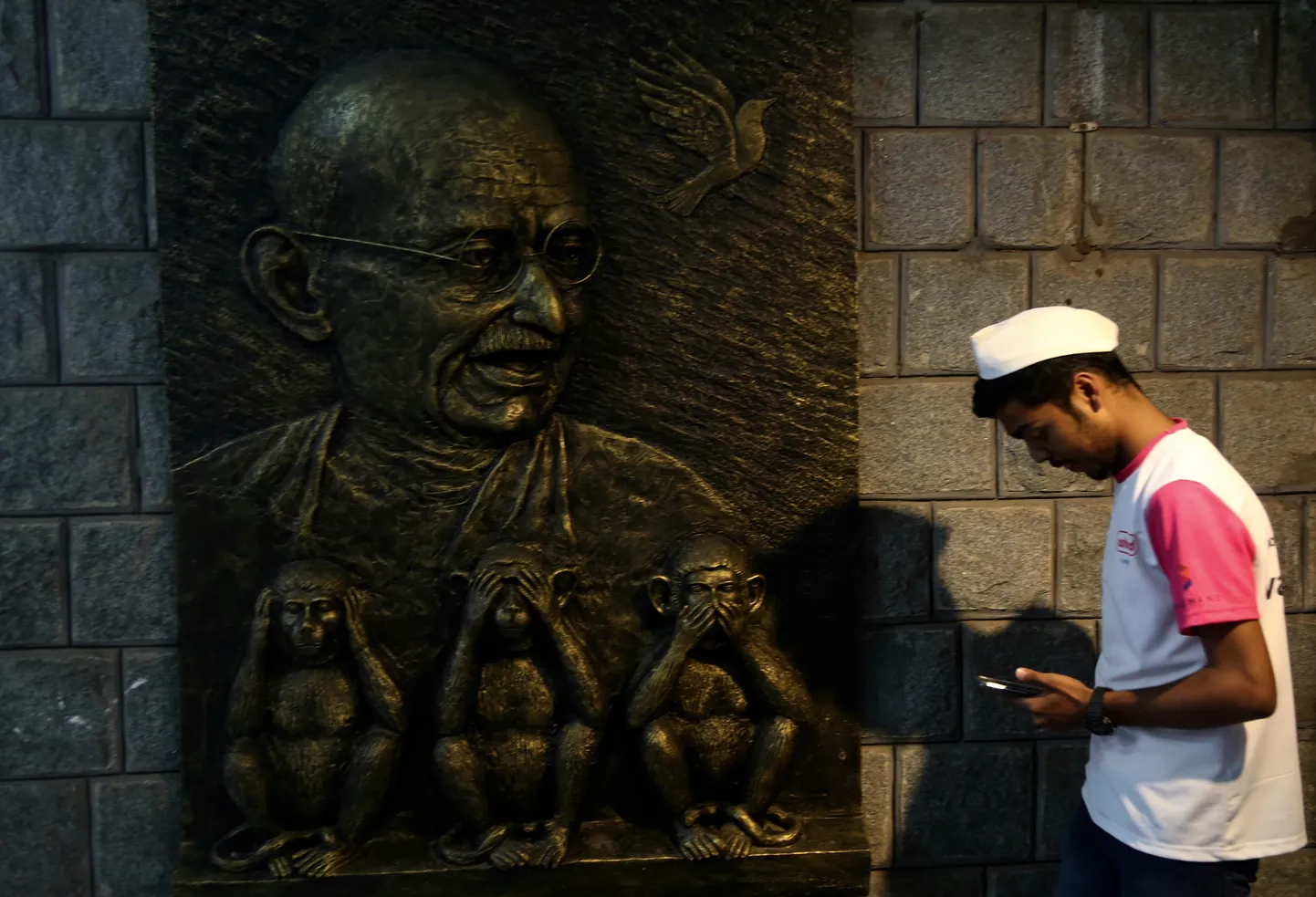 Mahatma Gandhi mälestusmärk Banghalores.