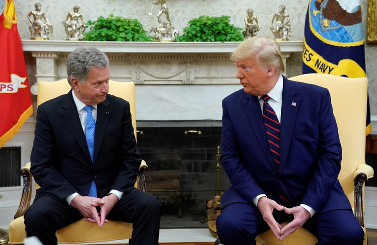 USA presidendi Donald Trumpi ja Soome presidendi Sauli Niinistö kohtumine 2. oktoobril 2019 Washingtonis Valges Majas.
