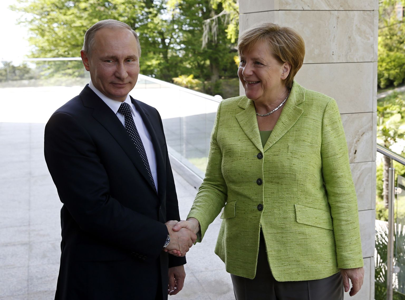 Vene riigipea Vladimir Putin ja Saksa kantsler Angela Merkel.