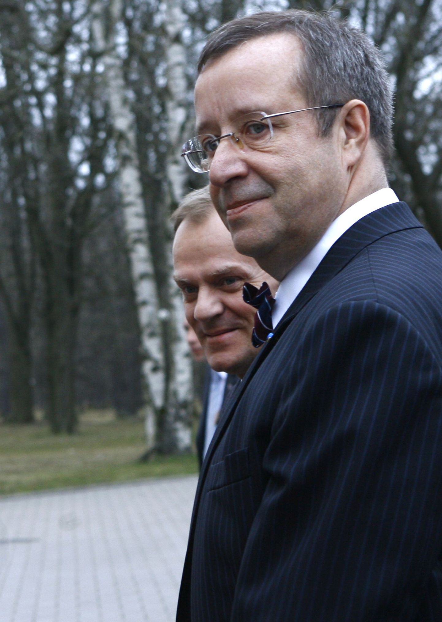 President Toomas Hendrik Ilves koos Poola peaministet Donald Tuskiga.