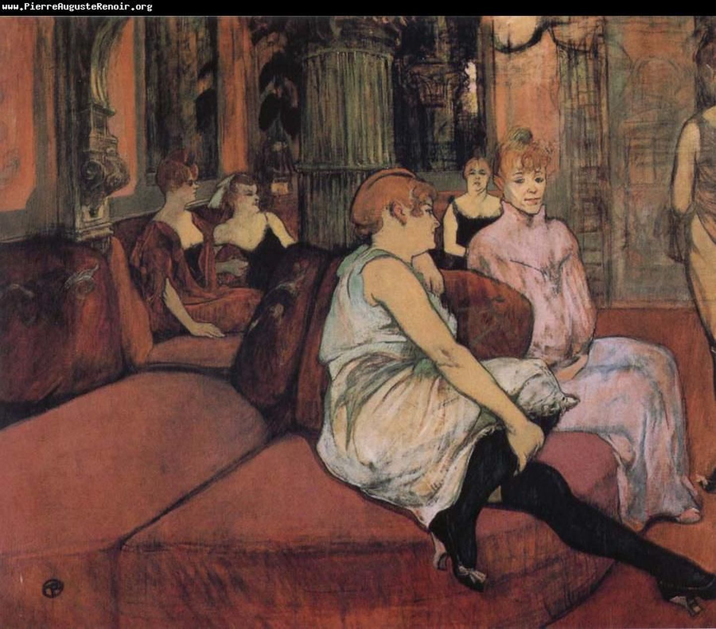 Henri de Toulouse-Lautreci maalitud stseen 19. sajandi Pariisi lõbumajast.