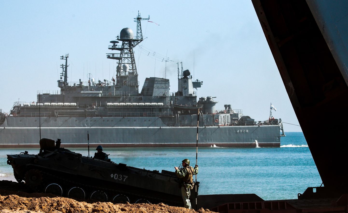 Vene mereväe alused Krimmis.