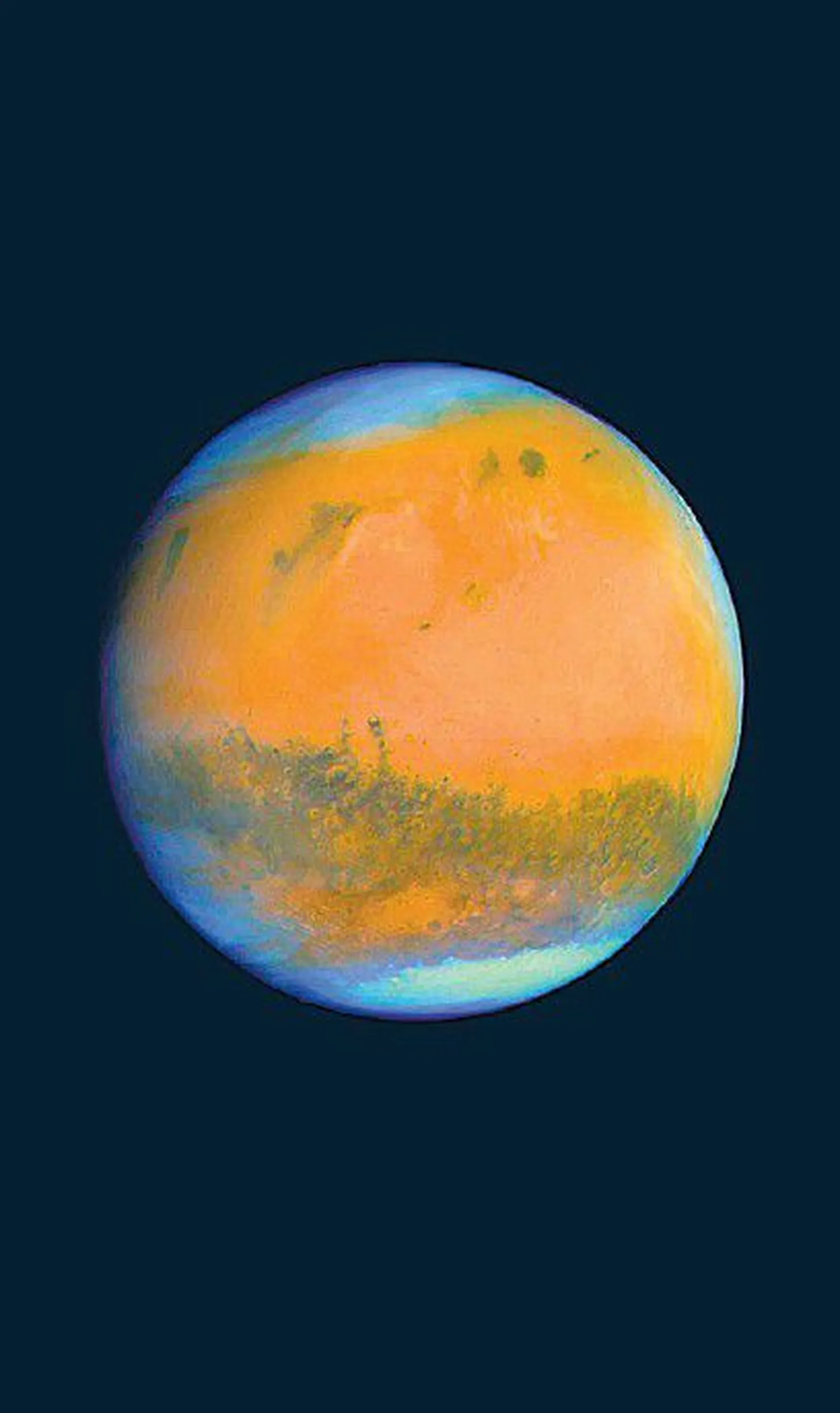Kunstniku visioon sellest, milline võiks planeet Mars välja näha.