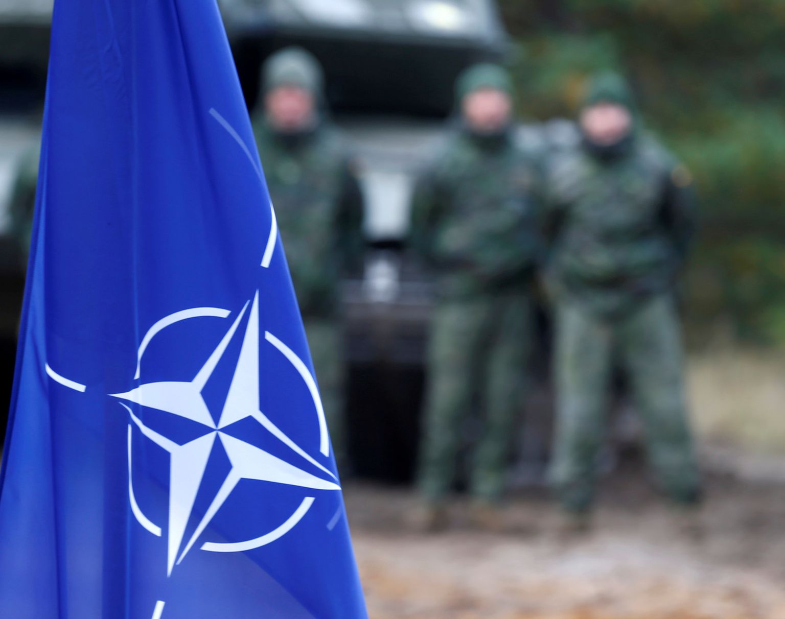 NATO karogs. Ilustratīvs foto.