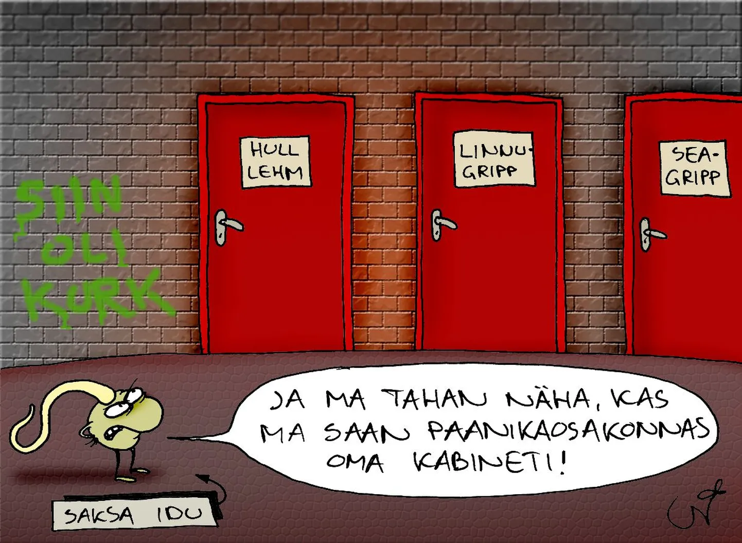 Saksa idu paanikaosakonnas.