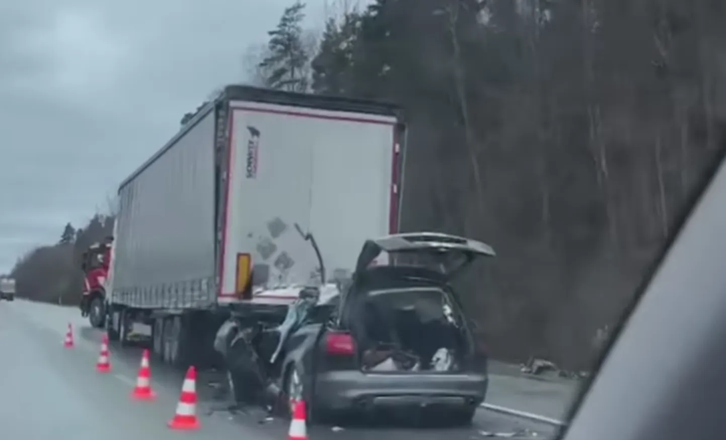 Авария на Елгавском шоссе