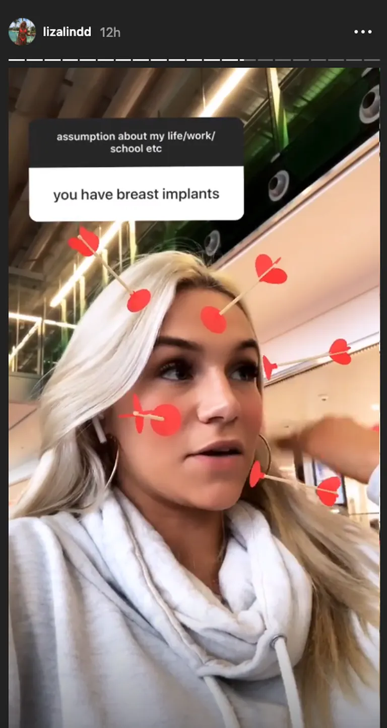 Kuvatõmmis Liza Instagram Story'st.