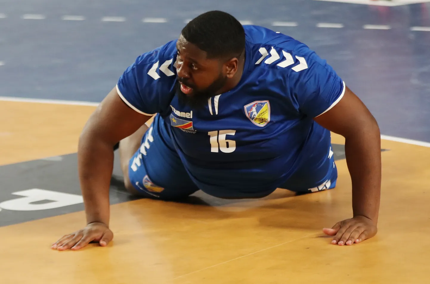 Gauthier Mvumbi sai vaatamata 130 kilogrammile äsja lõppenud käsipalli MMil ühes kohtumises isegi parima mängija auhinna.