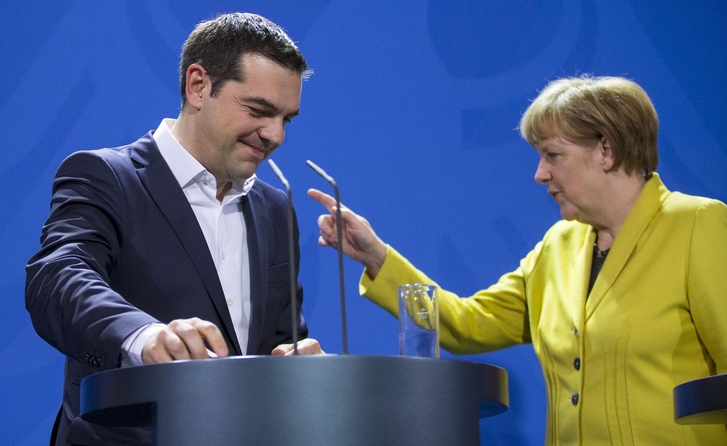 Kreeka peaminister Alexis Tsipras ja Saksamaa kantsler Angela Merkel