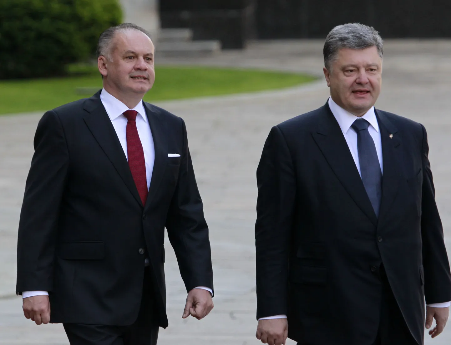 Slovakkia president Andrej Kiska koos Ukraina presidendi Petro Porošenkoga.