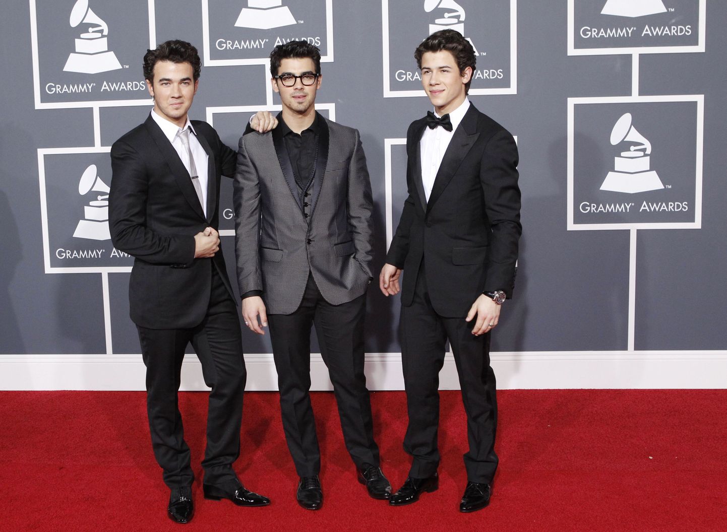 The Jonas Brothersi liikmed (vasakult:) Kevin, Joe ja Nick Jonas.