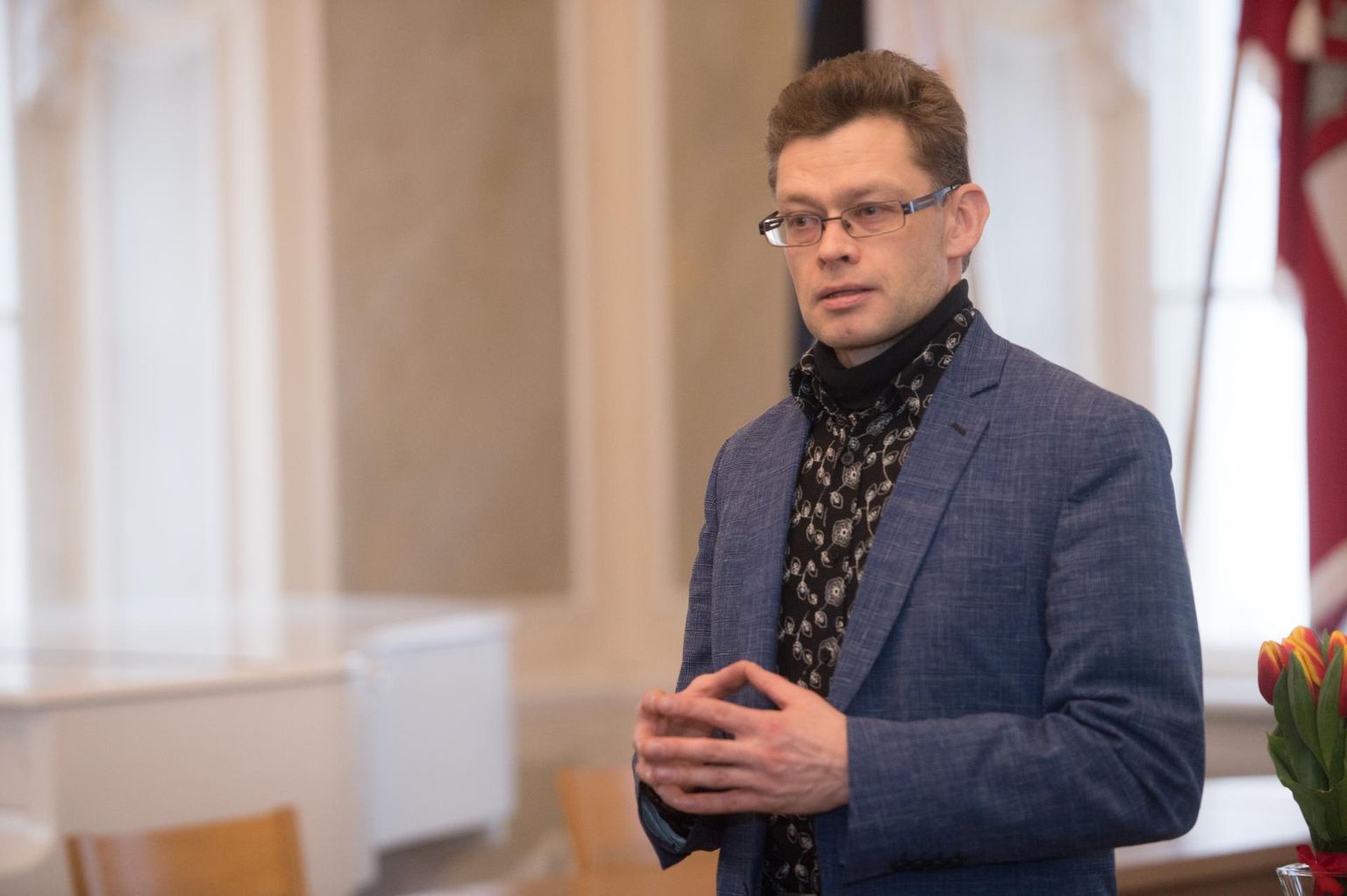 Eesti kirjanike liidu Tartu osakonna esimees Berk Vaher.