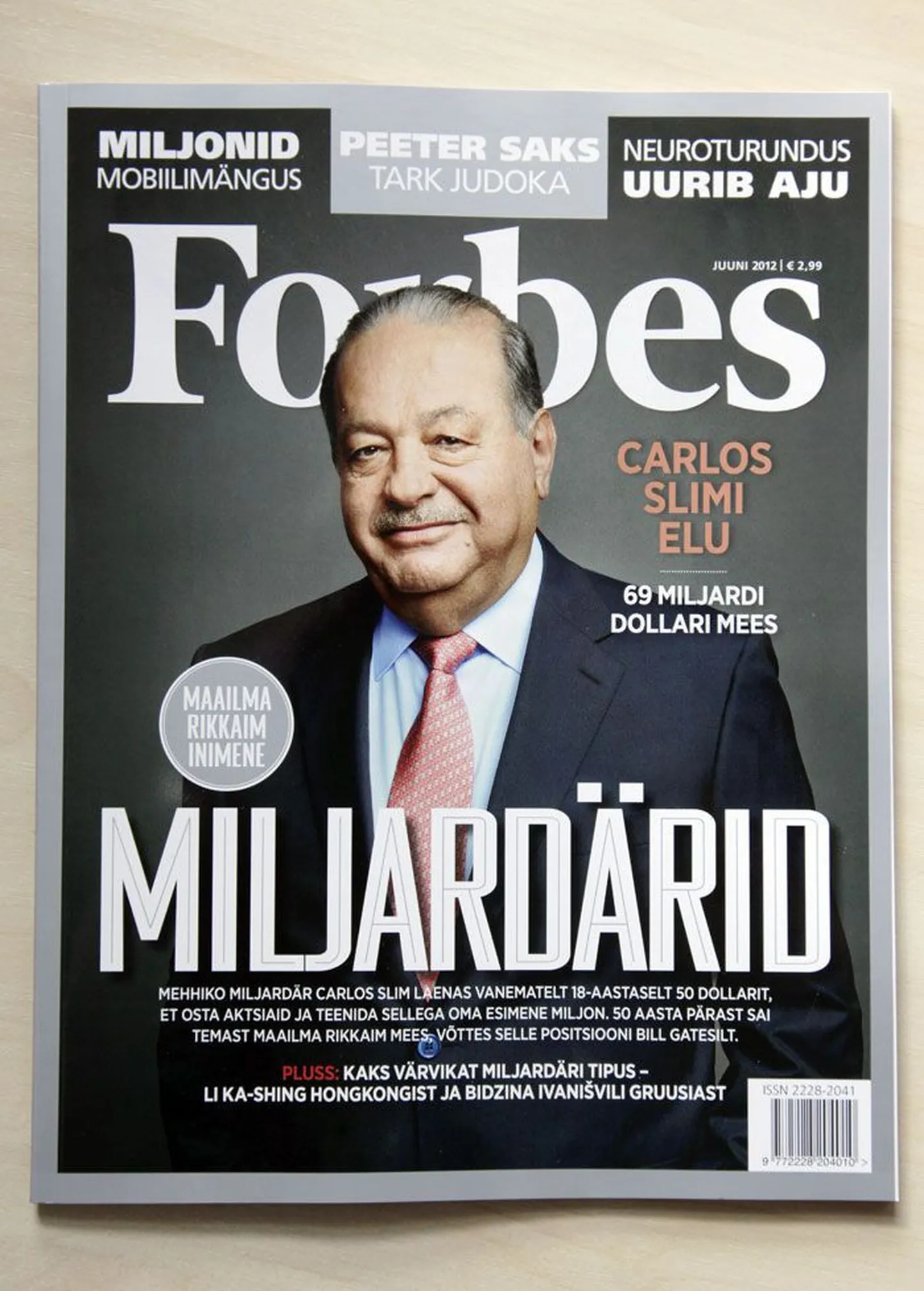 Majandusajakirja Forbes esimese eestikeelse numbri kaanelugu räägib miljardär Carlos Slim Helù elust.