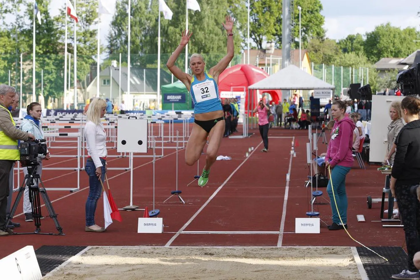 Võistlusrajale naasnud Kaire Leibak lõpetas kaugushüppe neljanda kohaga.