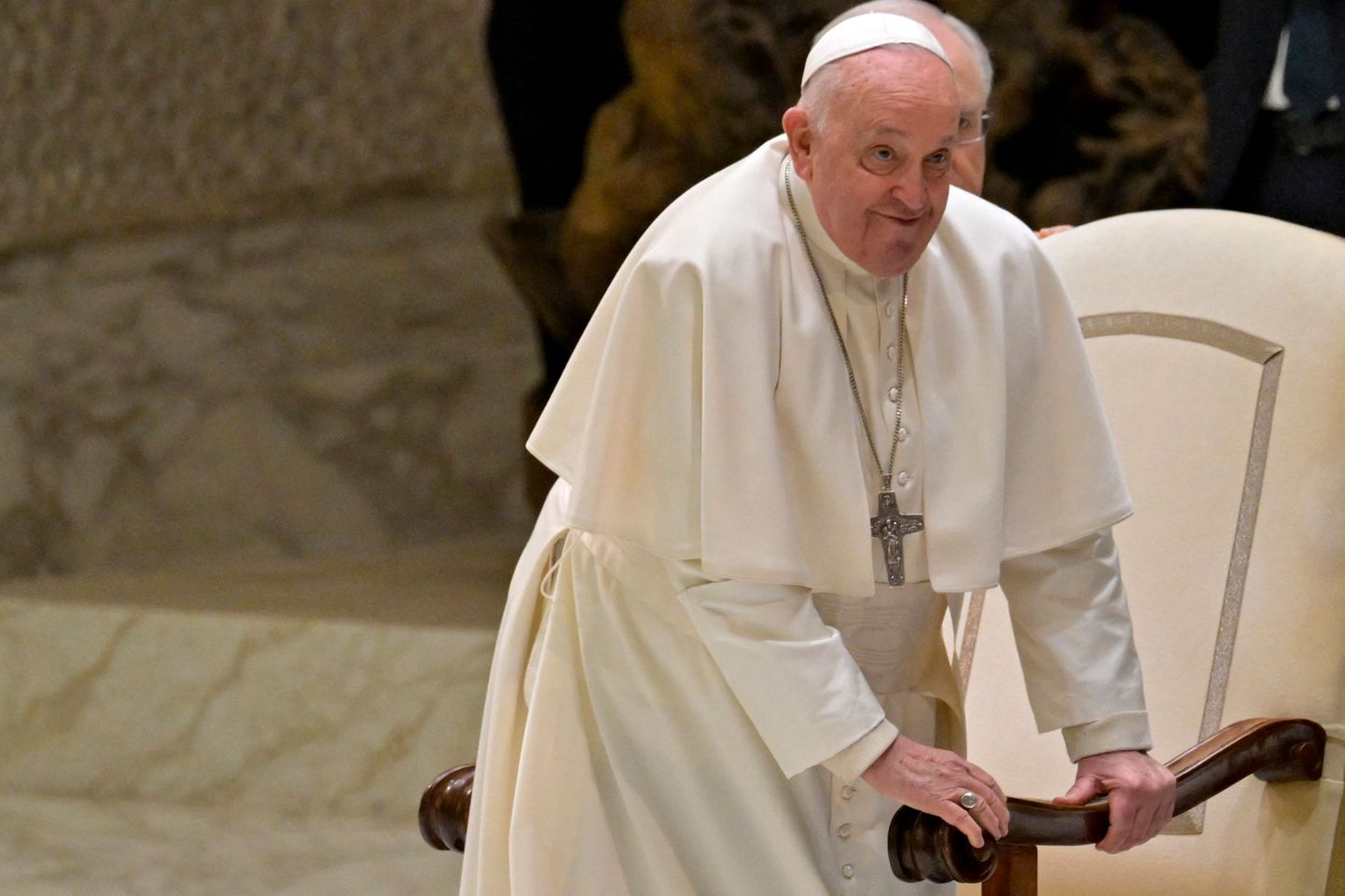 Roomakatoliku kiriku paavst Franciscus 17. jaanuaril 2024 Vatikanis.