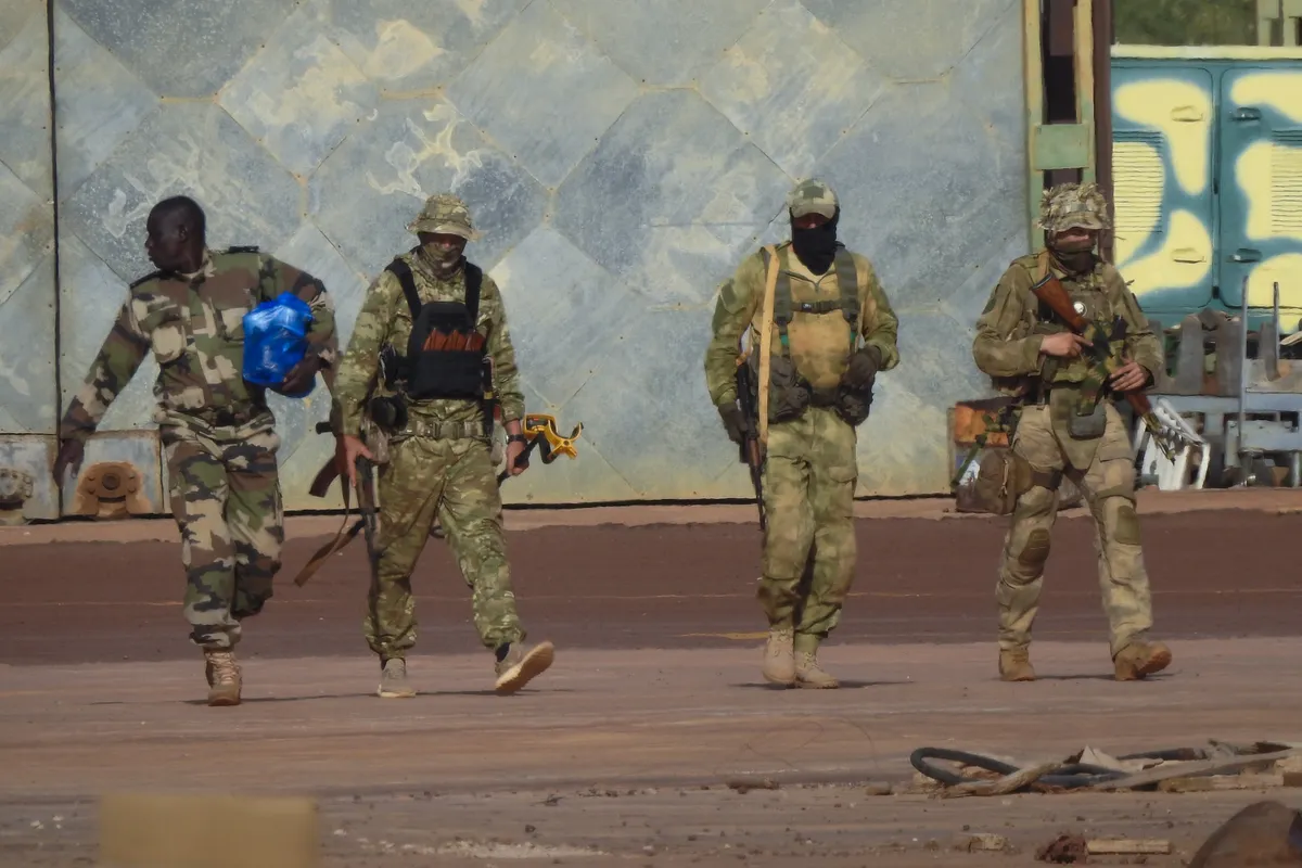 Wagner mercenaries in Mali, Africa.