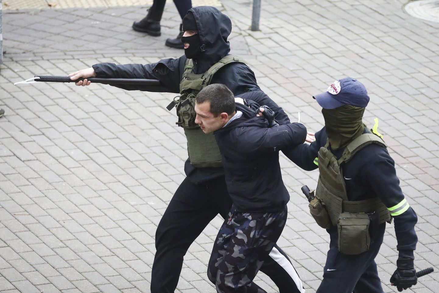 Meeleavaldaja kinnivõtmine Minskis. Foto on illustratiivne.