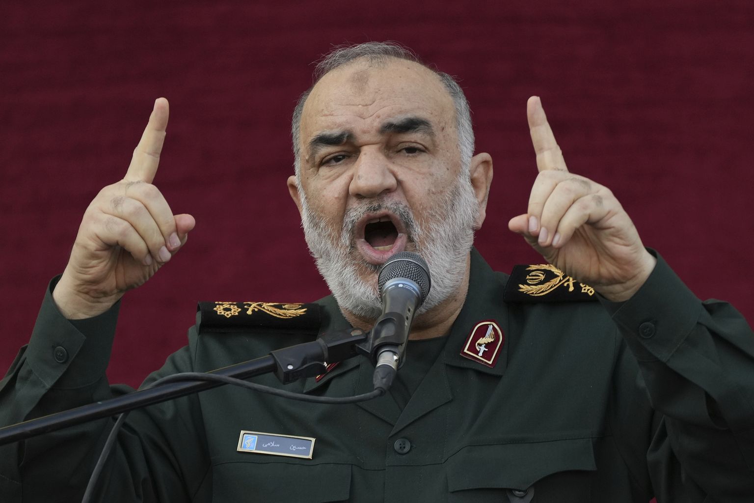Iraani revolutsioonikaardi juht kindralmajor Hossein Salami.