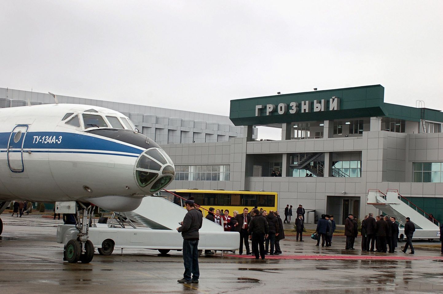 Reisilennuk Tu-134 Groznõi lennujaamas 2007. aasta märtsis.