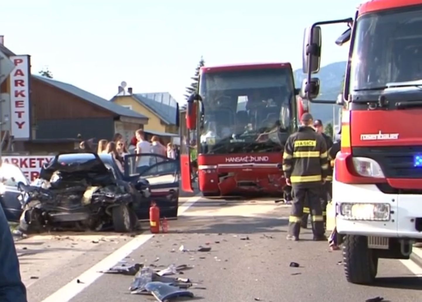 Õnnetus jõudis ka Slovakkia uudisteportaali Noviny.sk uudistesaatesse.