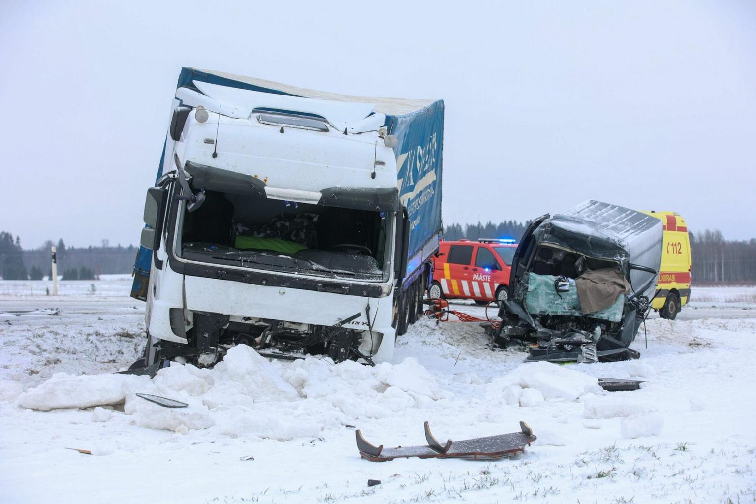 Traagilises liiklusõnnetuses 27. detsembril 2022 hukkus Läti kodanikust kaubikujuht, kes oli ise õnnetuse põhjustanud.