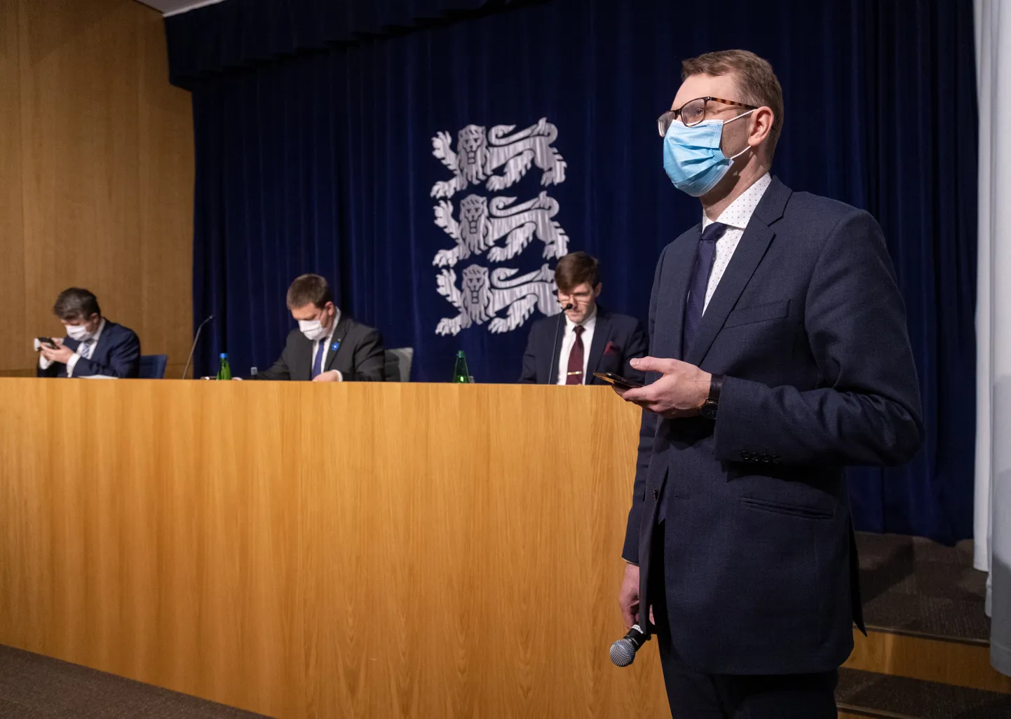 Urmas Reinsalu, Jüri Ratas, Martin Helme.