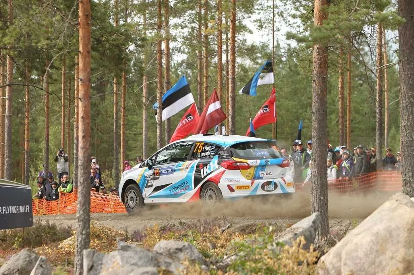 Roland Poom ja Ken Järveoja Soome rallil.