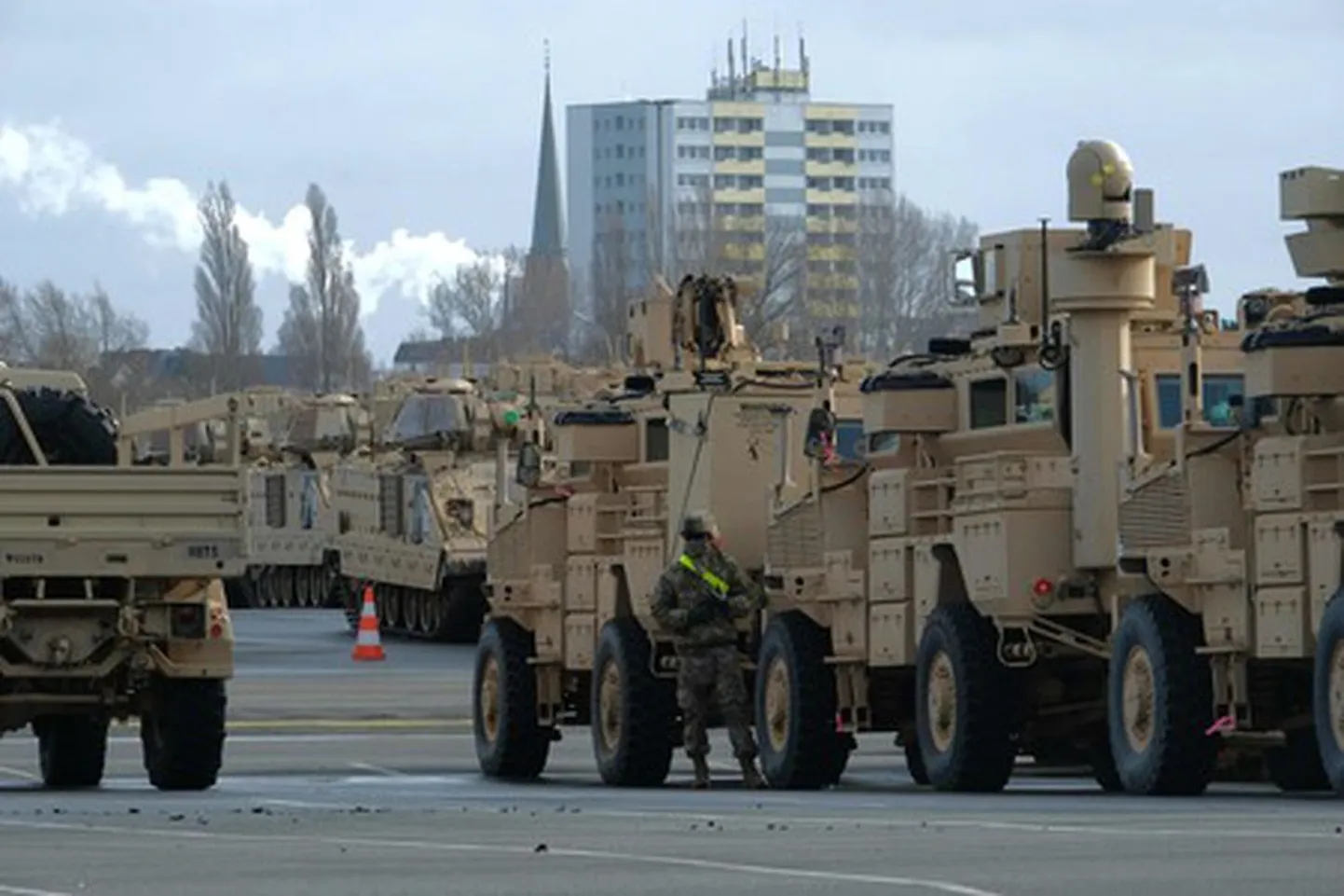 USA 3. jalaväedivisjon Defender 2020 operatsiooni ajal Bremerhavenis Saksamaal.