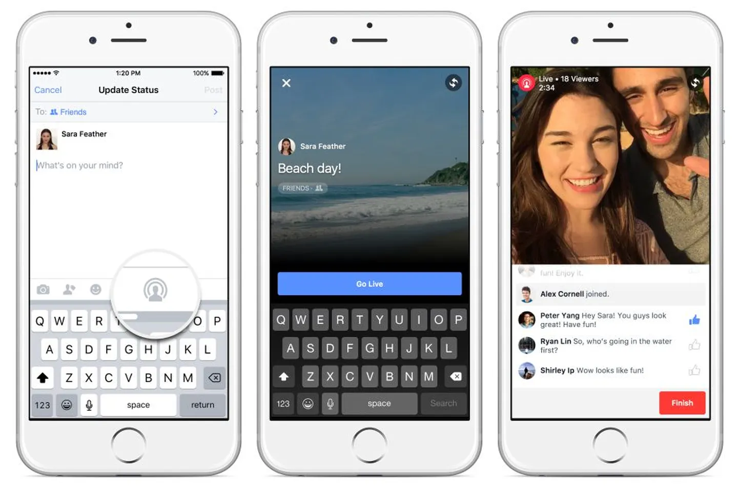 Võib eeldada, et Facebooki uus otsepildi edastuse võimekus jõuab peagi ka Eesti kasutajateni.