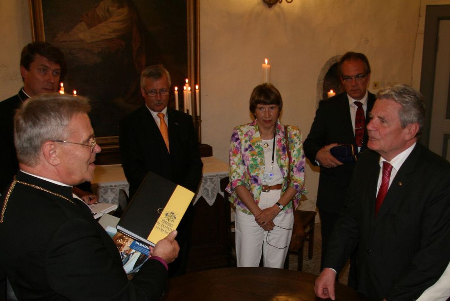 EELK peapiiskop Andres Põder ja Saksamaa president Joachim Gauck.