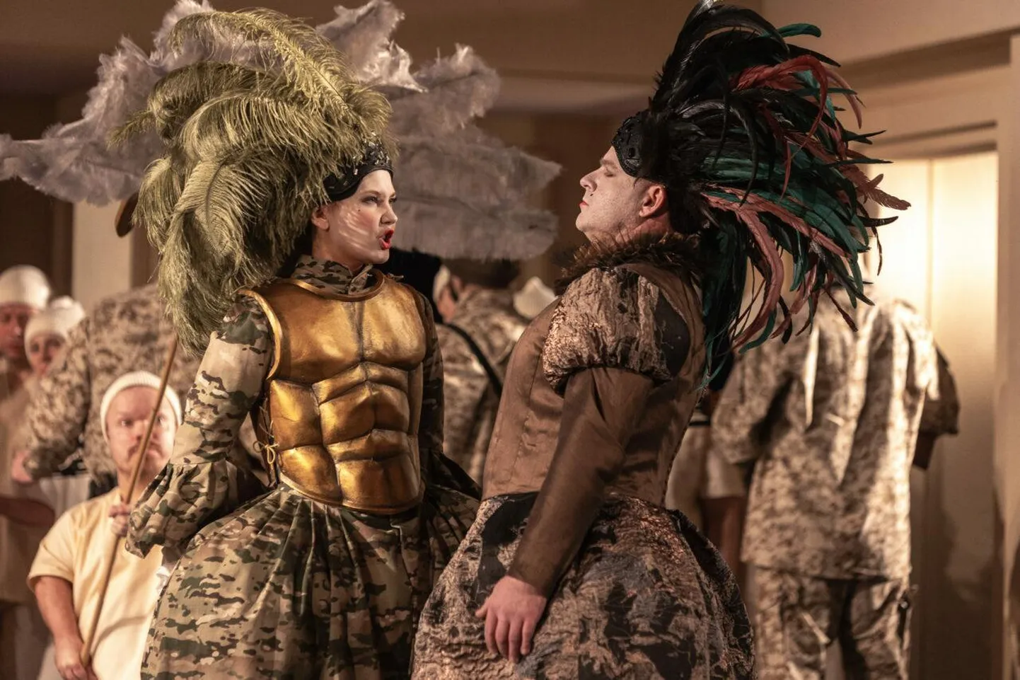 Kompromissitu sõjavastane nägemus: Sandra Laagus ja Simo Breede Elmo Nüganeni lavastatud Händeli «Julius Caesaris».