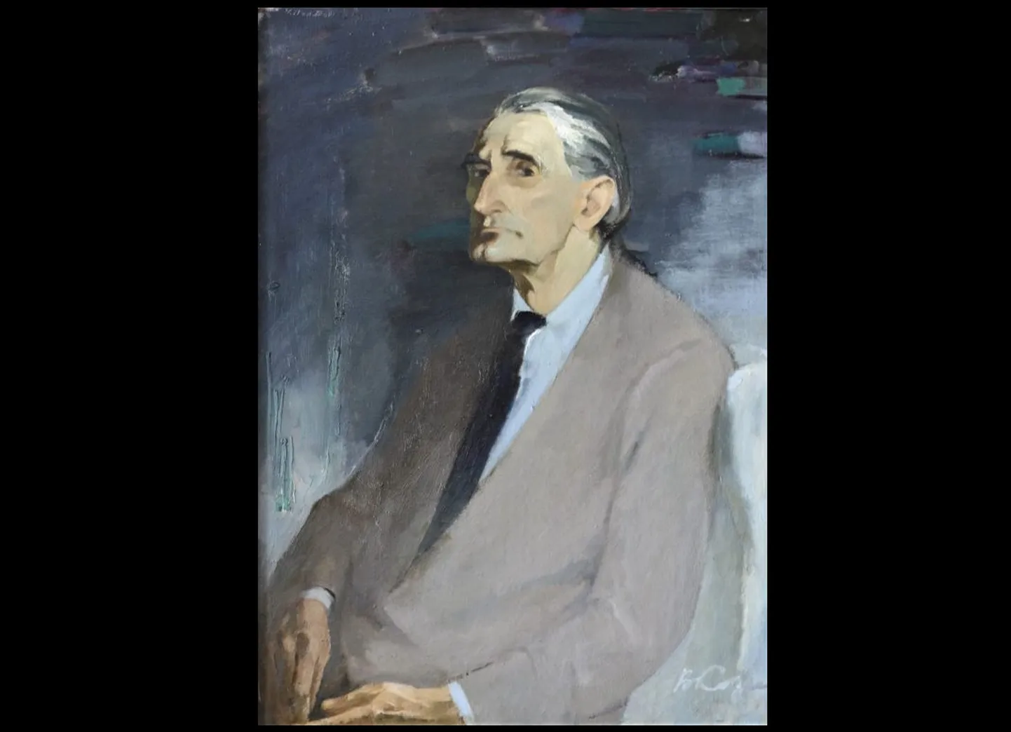 Vladimirs Kozins “Leo Svempa portrets”, 1979.g. Audekls, eļļa